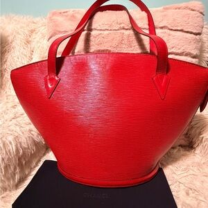 Louis Vuitton Saint- Jacques Tote in Castilian Red EPI Leather